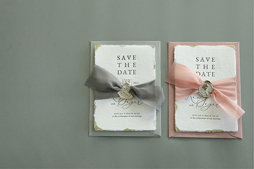 静岡市・富士市・沼津市のドレスショップ、フィーノの結婚式の招待状のイメージ