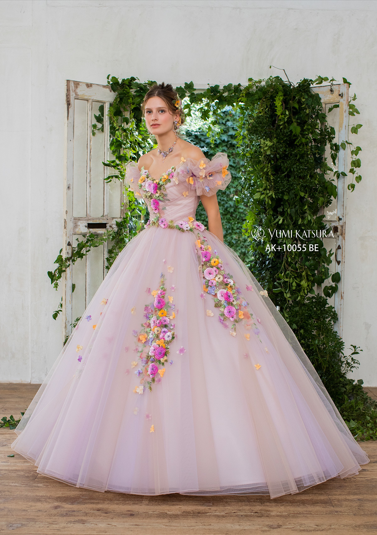 静岡市・富士市・沼津市のドレス専門店フィーノのカラードレス、桂由美AK-10055BEの画像１