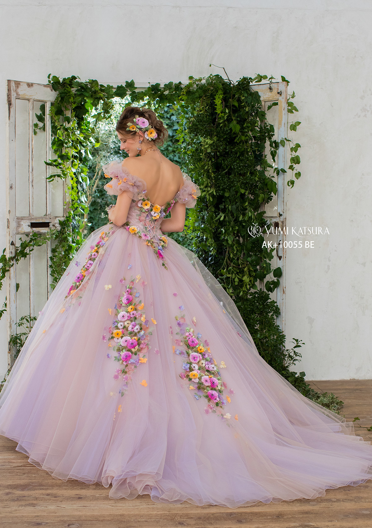 静岡市・富士市・沼津市のドレス専門店フィーノのカラードレス、桂由美AK-10055BEの画像２