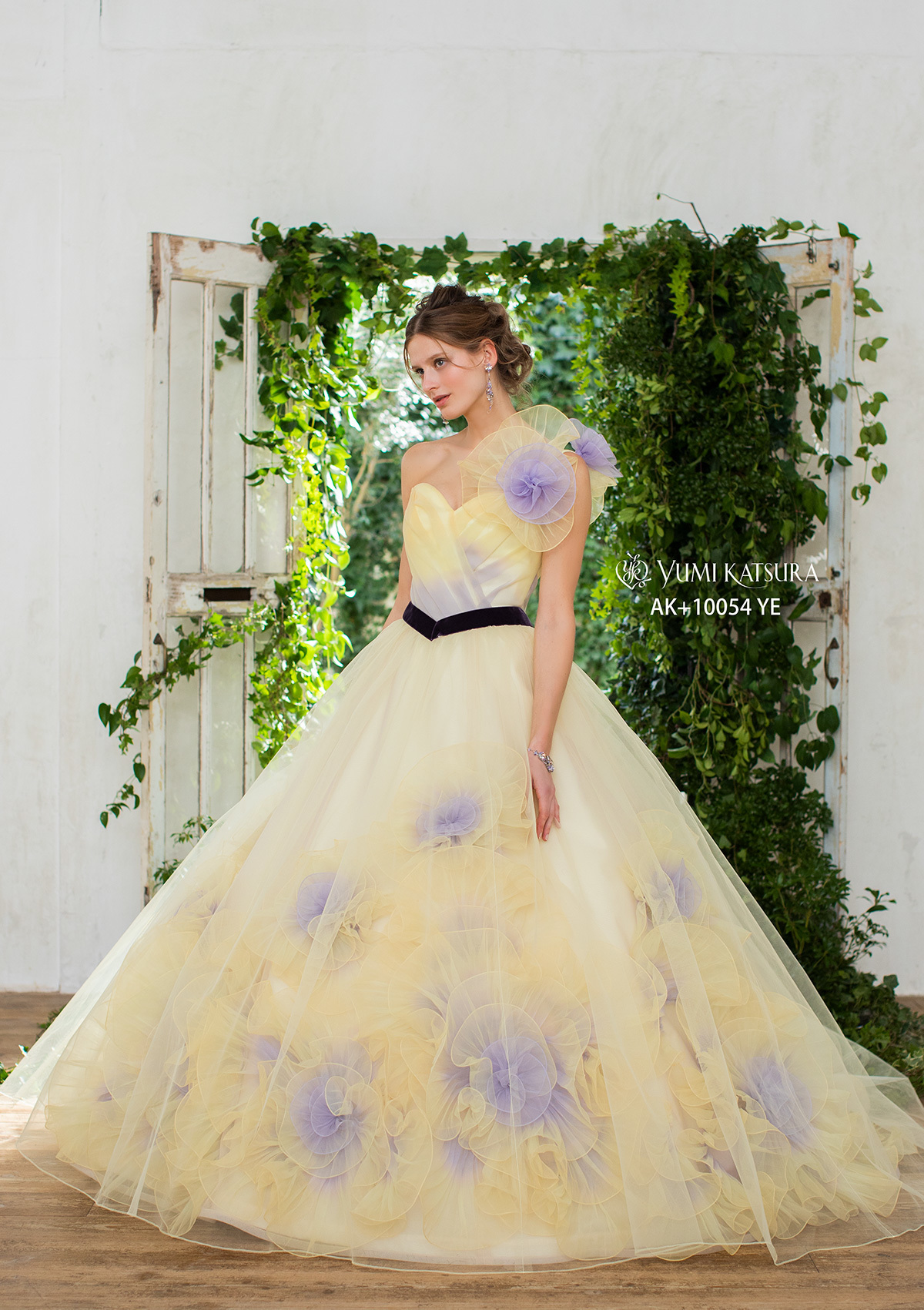 静岡市・富士市・沼津市のドレス専門店フィーノのカラードレス、桂由美AK-10054YEの画像１