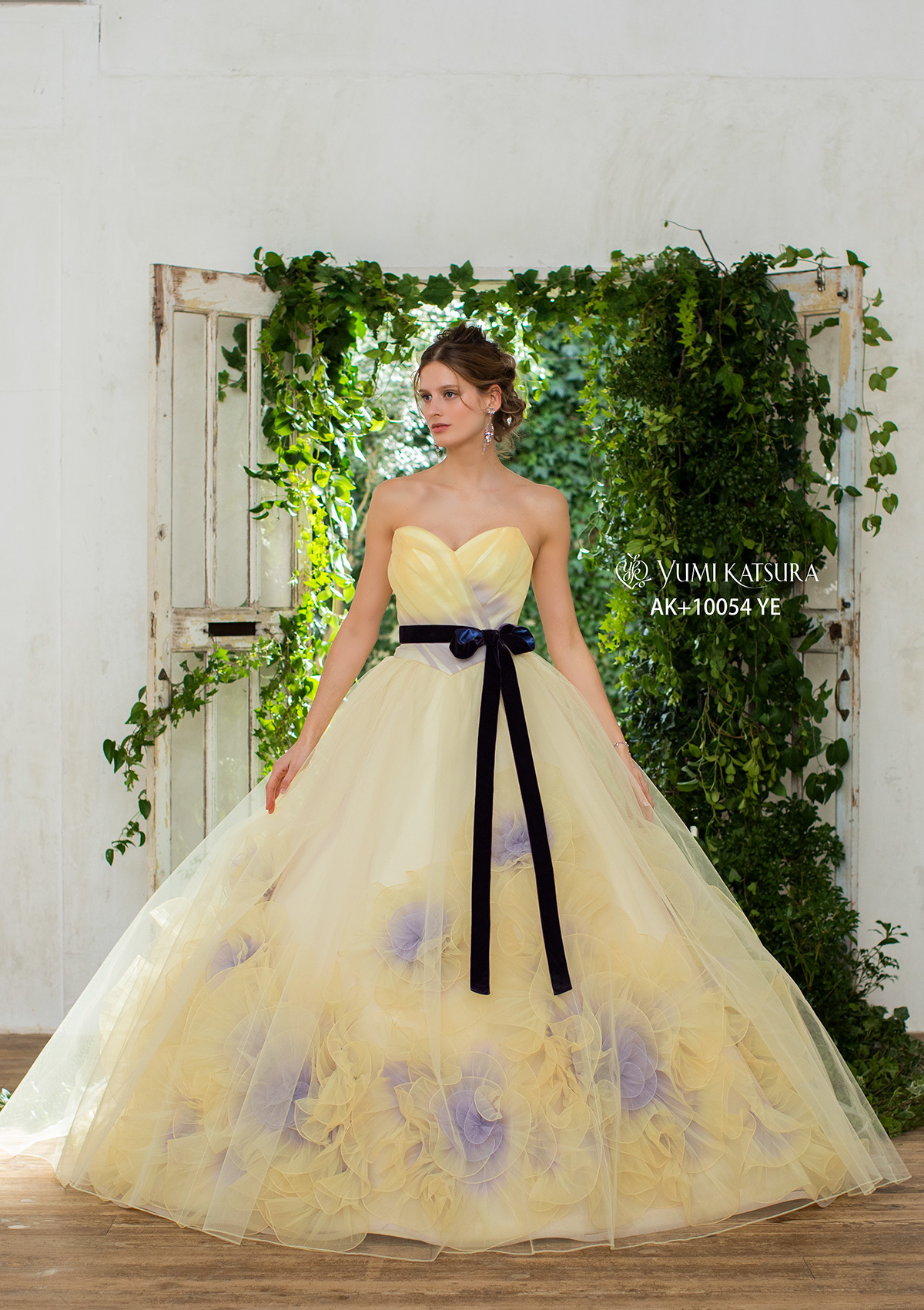 静岡市・富士市・沼津市のドレス専門店フィーノのカラードレス、桂由美AK-10054YEの画像２
