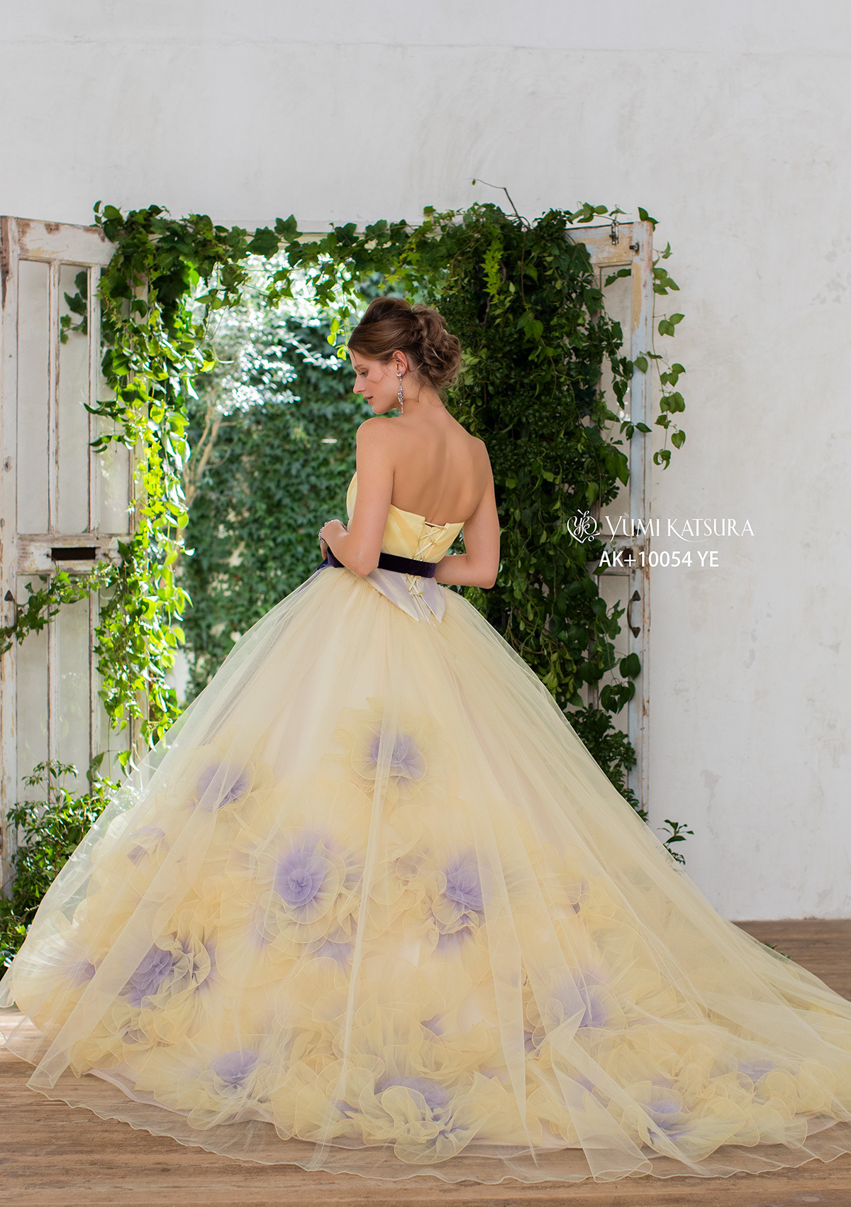 静岡市・富士市・沼津市のドレス専門店フィーノのカラードレス、桂由美AK-10054YEの画像３