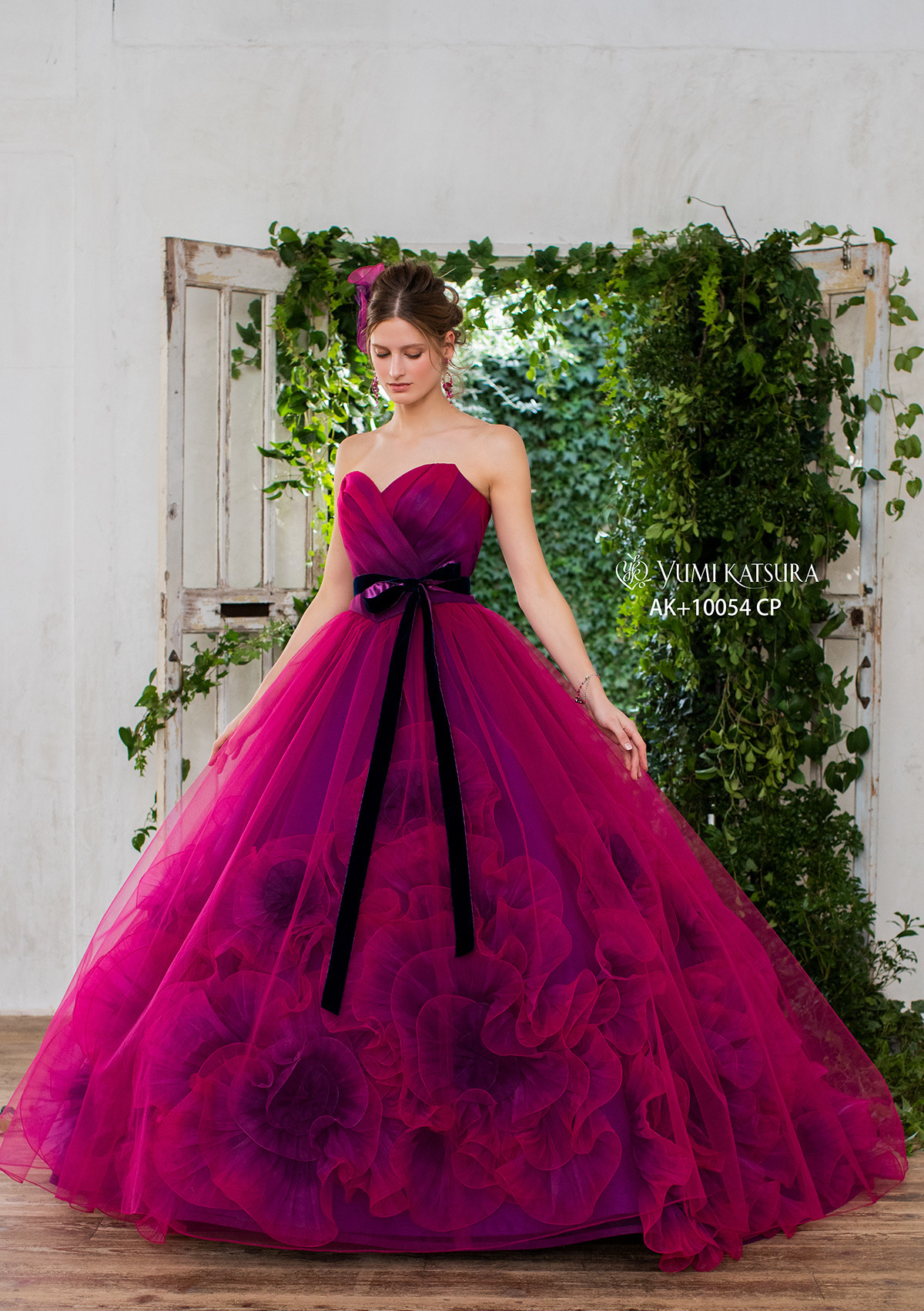 静岡市・富士市・沼津市のドレス専門店フィーノのカラードレス、桂由美AK-10054CPの画像１