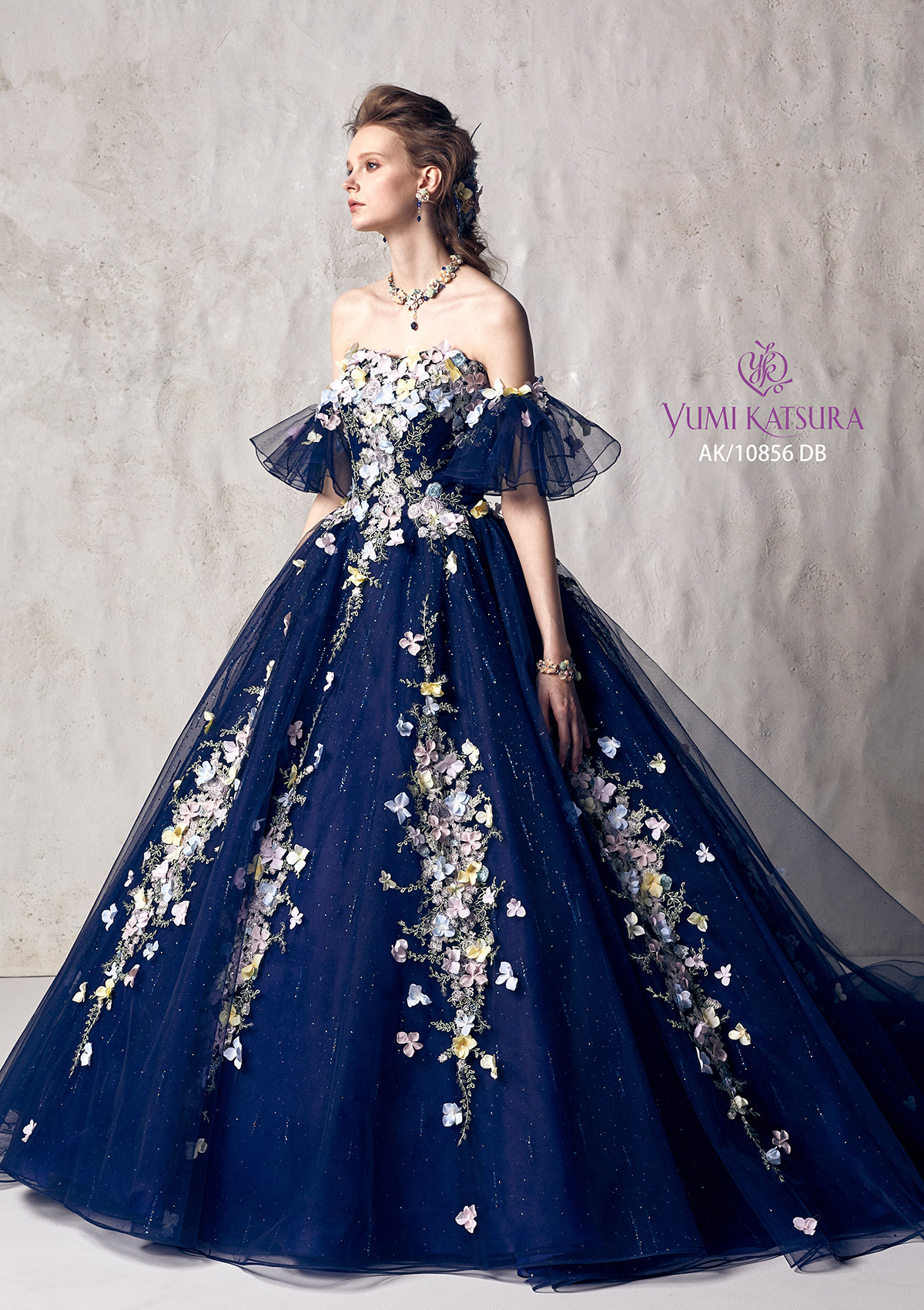 静岡市・富士市・沼津市のドレス専門店フィーノのカラードレス、桂由美AK-10856NBの画像１