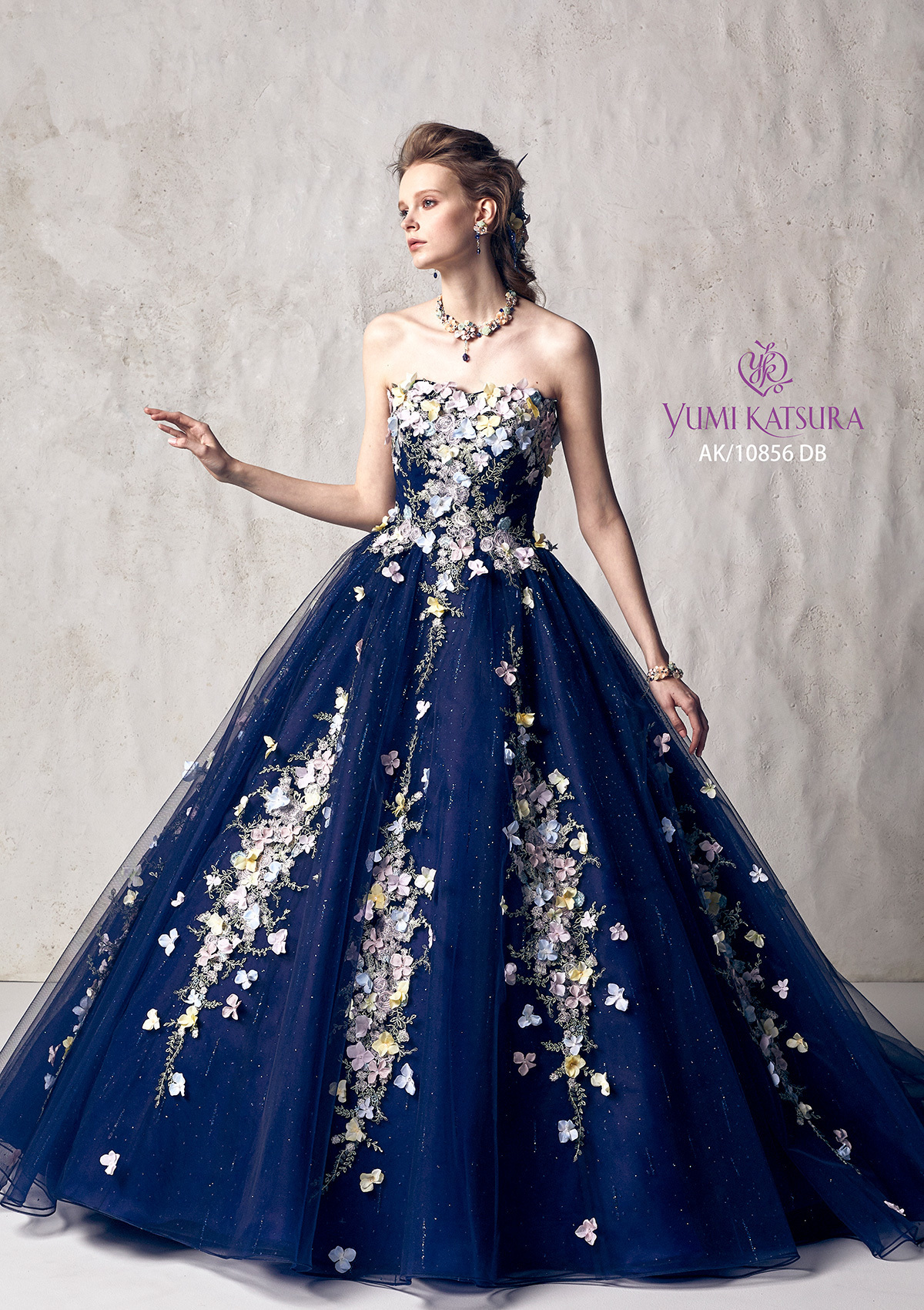 静岡市・富士市・沼津市のドレス専門店フィーノのカラードレス、桂由美AK-10856NBの画像２