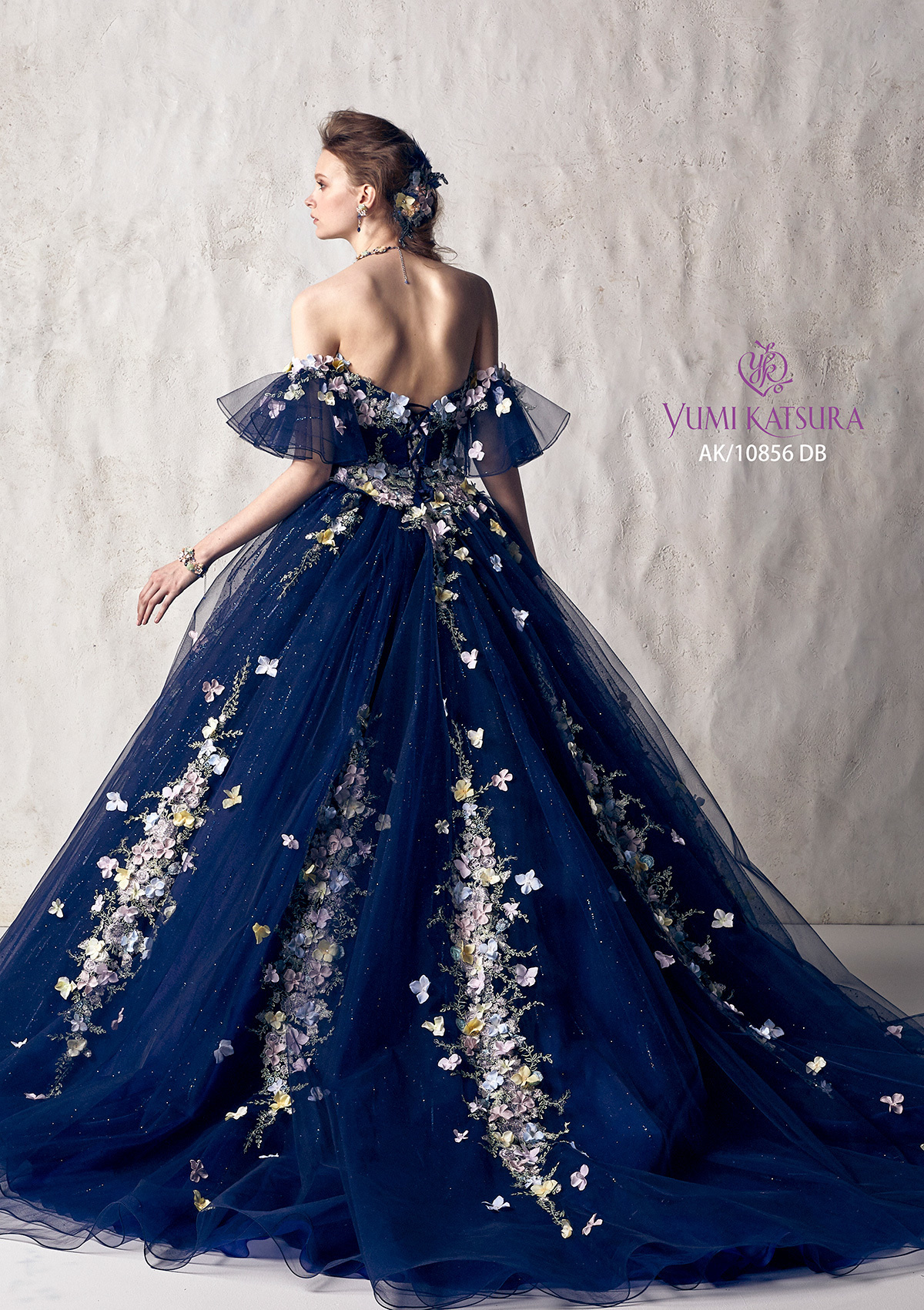 静岡市・富士市・沼津市のドレス専門店フィーノのカラードレス、桂由美AK-10856NBの画像３
