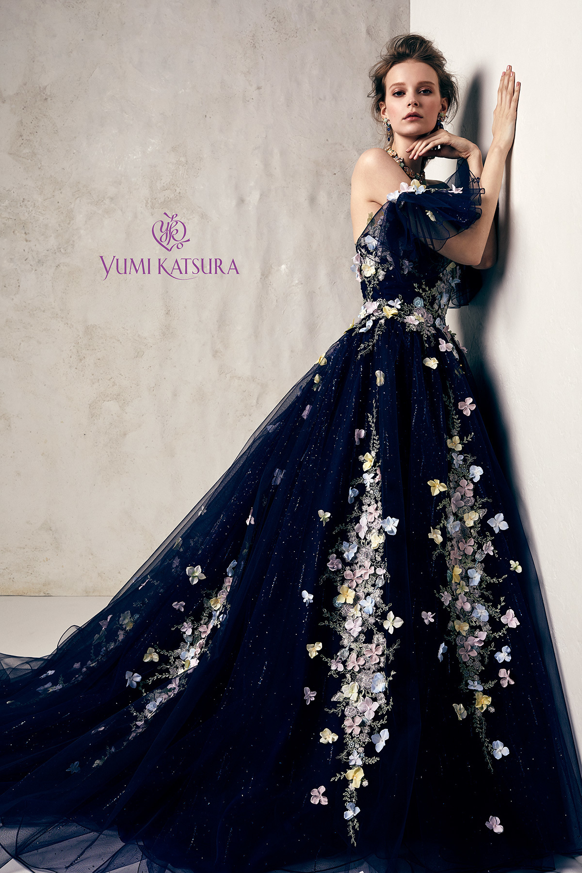 静岡市・富士市・沼津市のドレス専門店フィーノのカラードレス、桂由美AK-10856NBの画像４