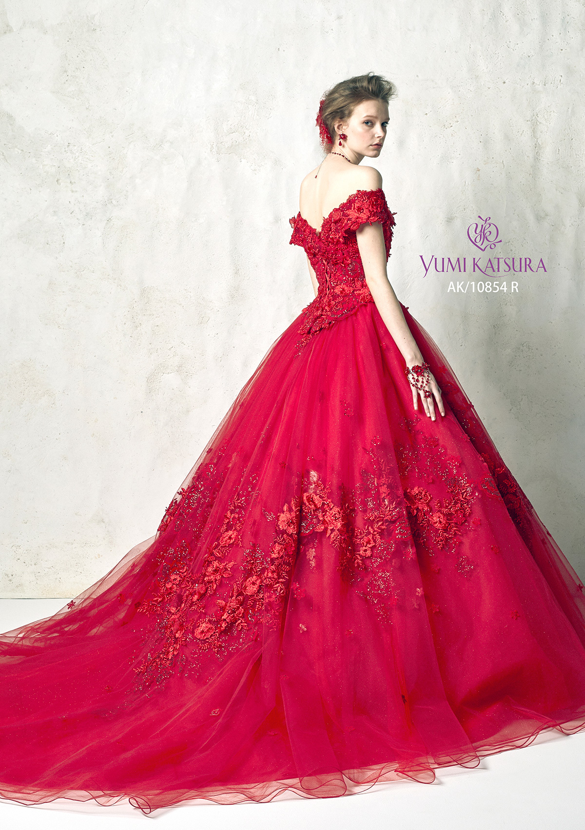 静岡市・富士市・沼津市のドレス専門店フィーノのカラードレス、桂由美AK-10854REの画像２