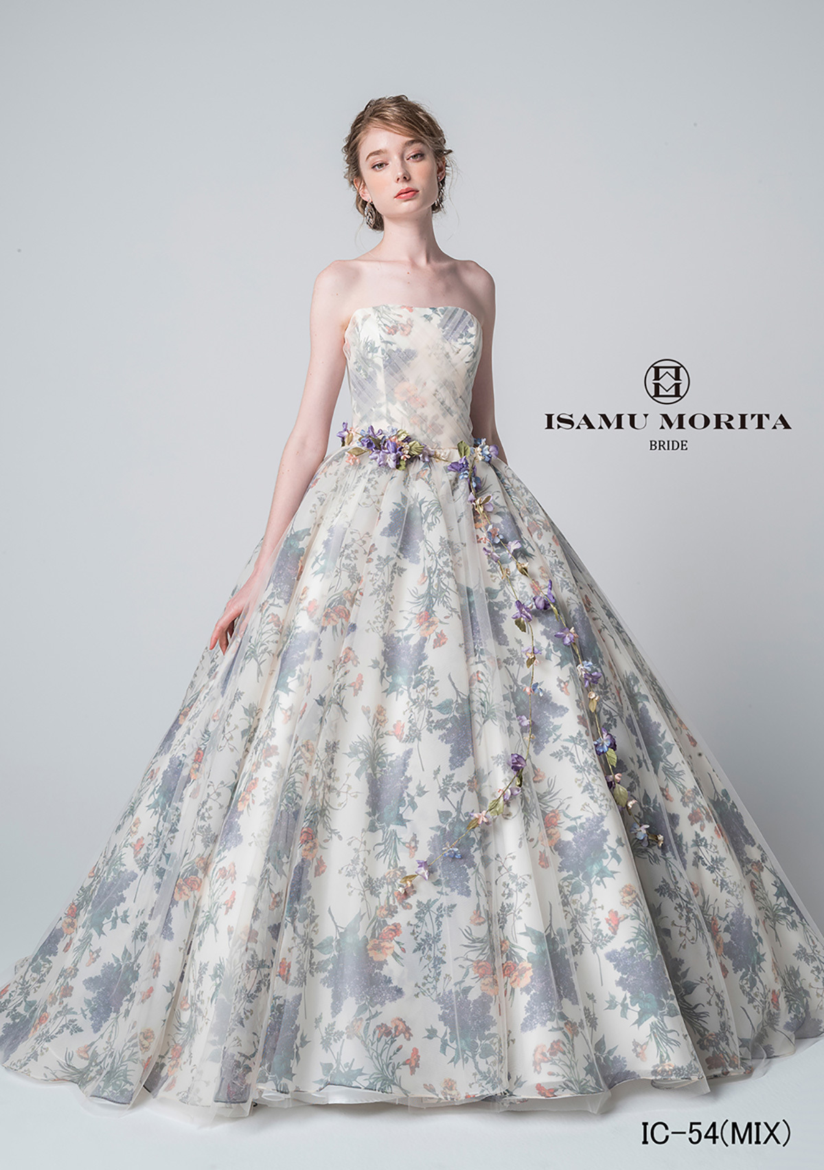 静岡市・富士市・沼津市のドレス専門店フィーノのカラードレス、イサムモリタIC-54MIXの画像１