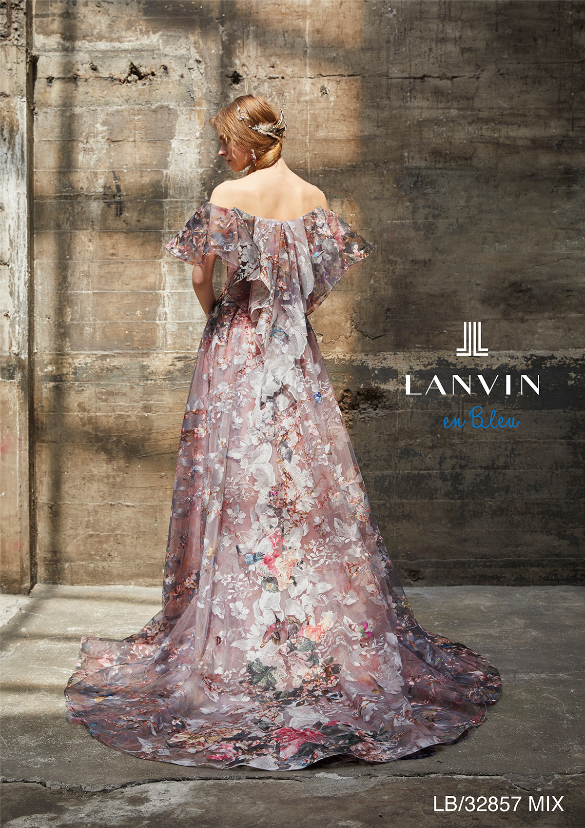 静岡市・富士市・沼津市のドレス専門店フィーノのカラードレス、LANVIN(ランバン)LB-32857MIXの画像５