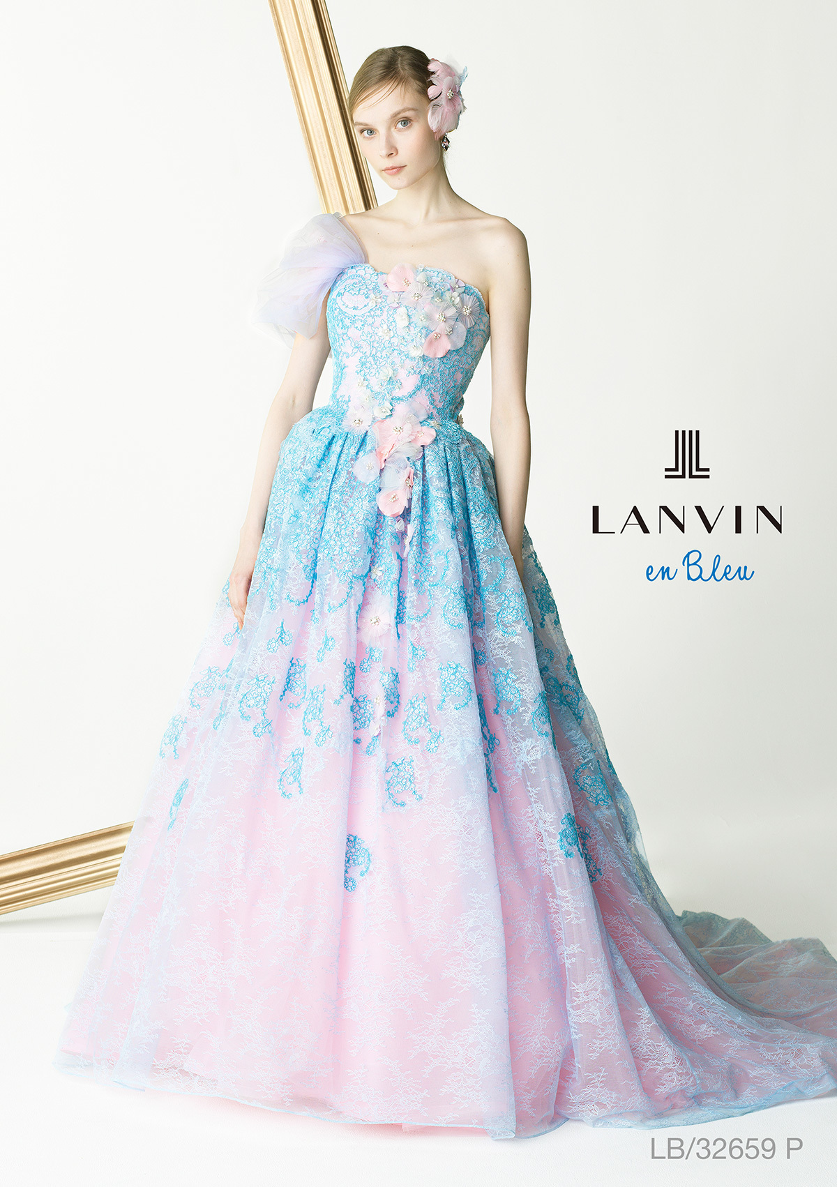 静岡市・富士市・沼津市のドレス専門店フィーノのカラードレス、LANVIN(ランバン)LB-32659BLの画像１