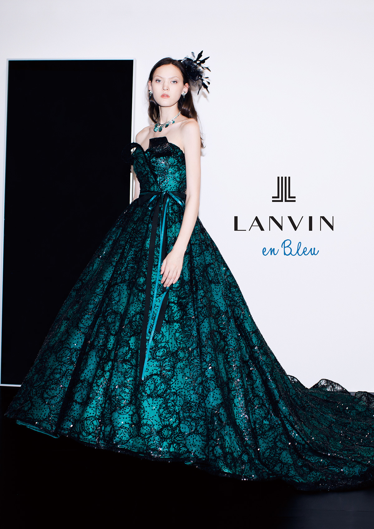 静岡市・富士市・沼津市のドレス専門店フィーノのカラードレス、LANVIN(ランバン)LB-32412GRの画像１