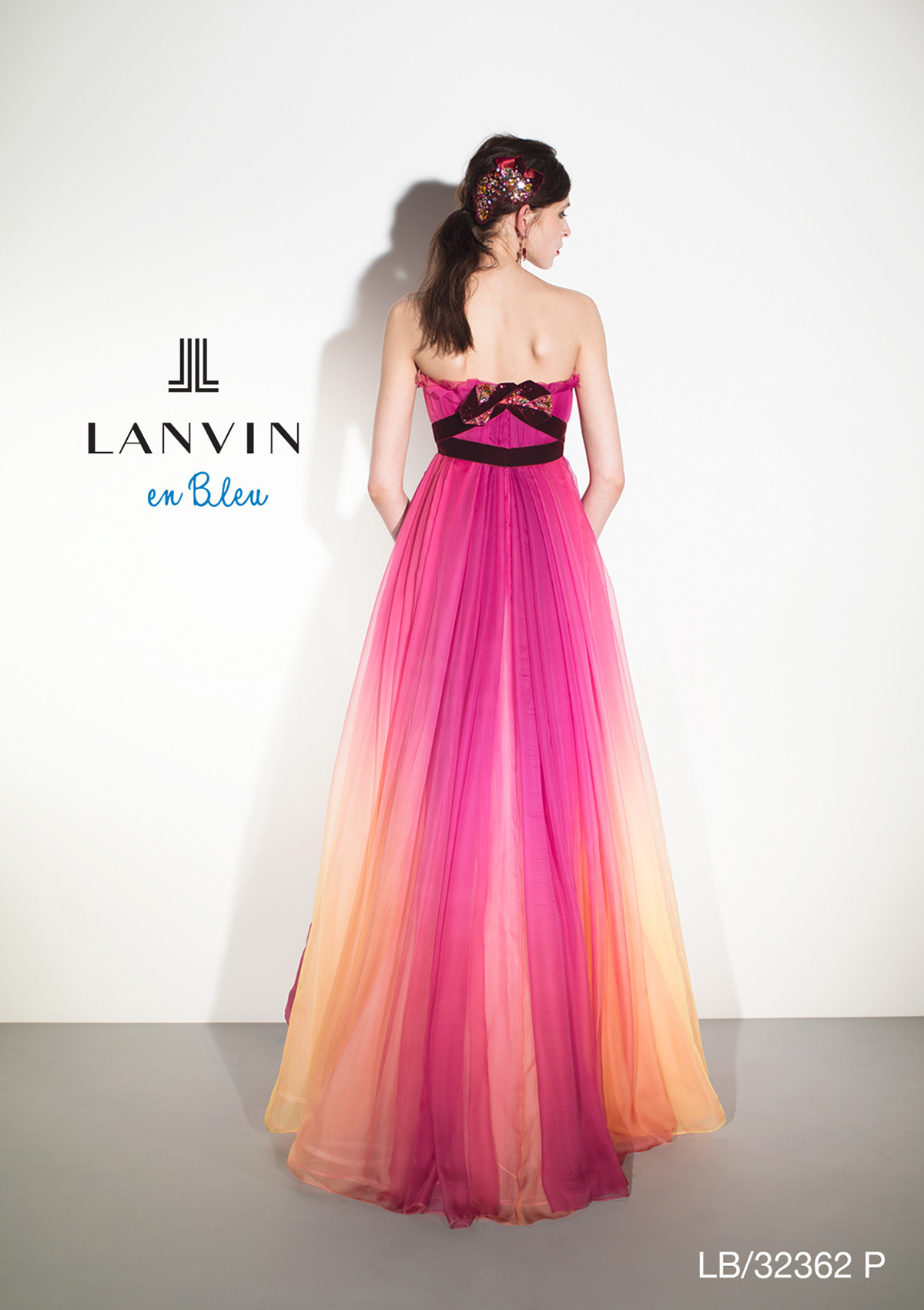 静岡市・富士市・沼津市のドレス専門店フィーノのカラードレス、LANVIN(ランバン)LB-32362PKの画像２