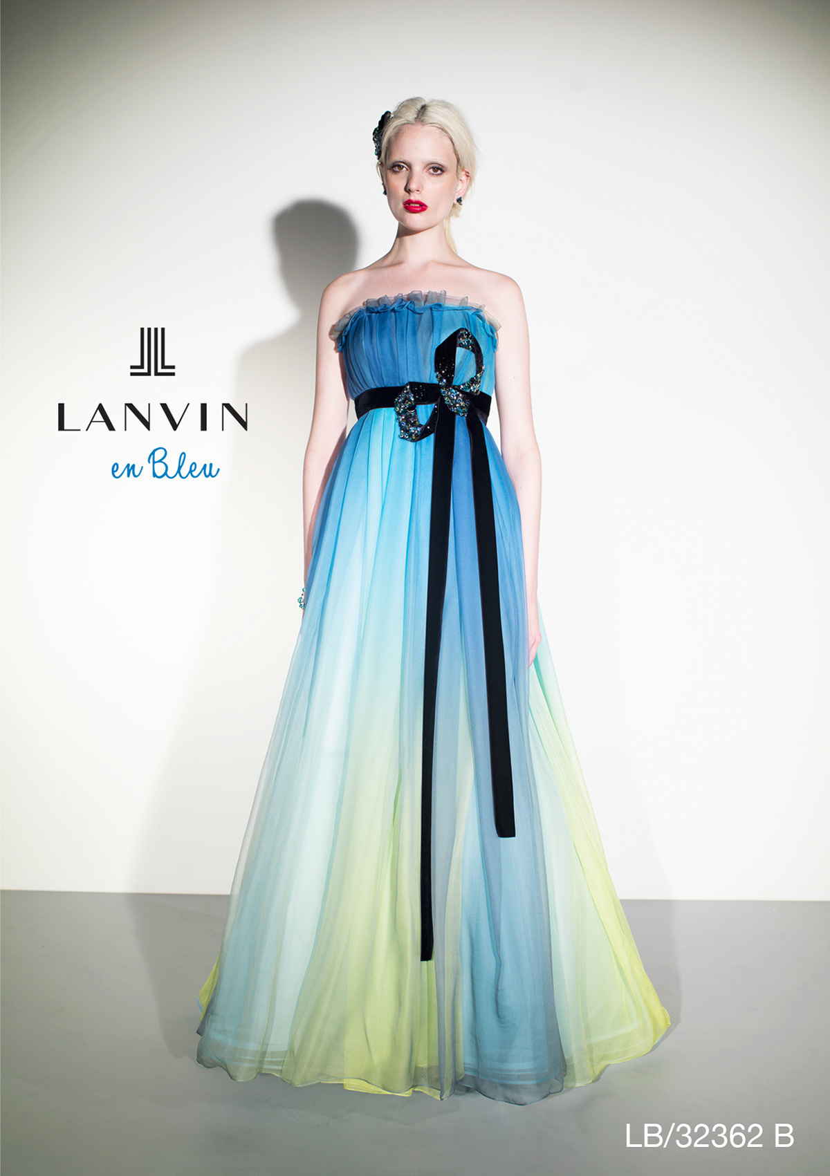静岡市・富士市・沼津市のドレス専門店フィーノのカラードレス、LANVIN(ランバン)LB-32362BLの画像１