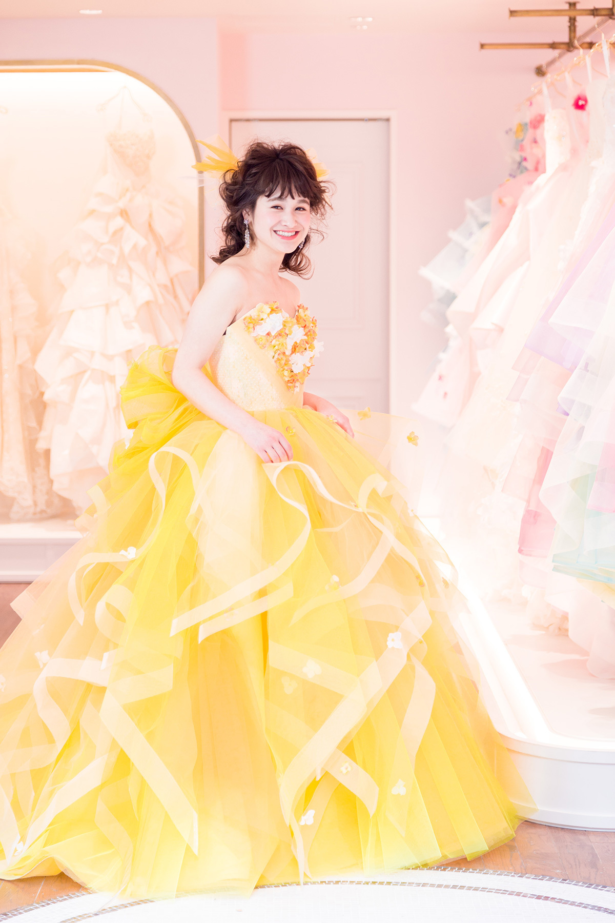 静岡市・富士市・沼津市のドレス専門店フィーノのカラードレス、THE HANY（ザ・ハニー）HY-47759（OrangeColette）の画像２