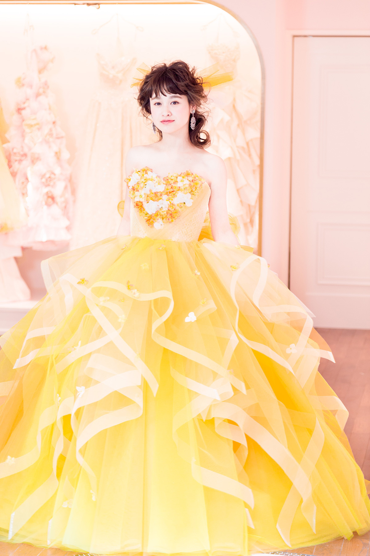 静岡市・富士市・沼津市のドレス専門店フィーノのカラードレス、THE HANY（ザ・ハニー）HY-47759（OrangeColette）の画像３
