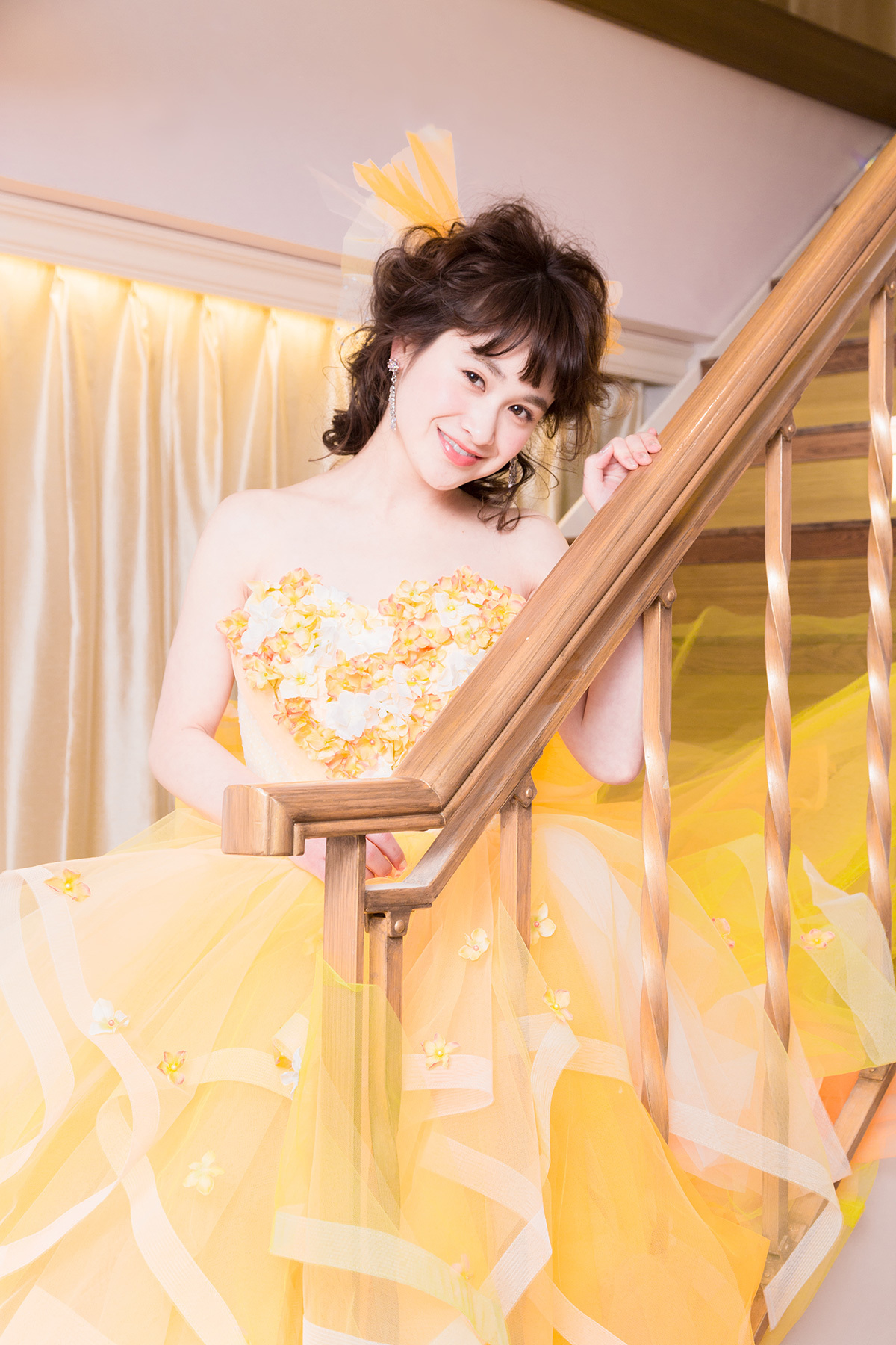 静岡市・富士市・沼津市のドレス専門店フィーノのカラードレス、THE HANY（ザ・ハニー）HY-47759（OrangeColette）の画像５