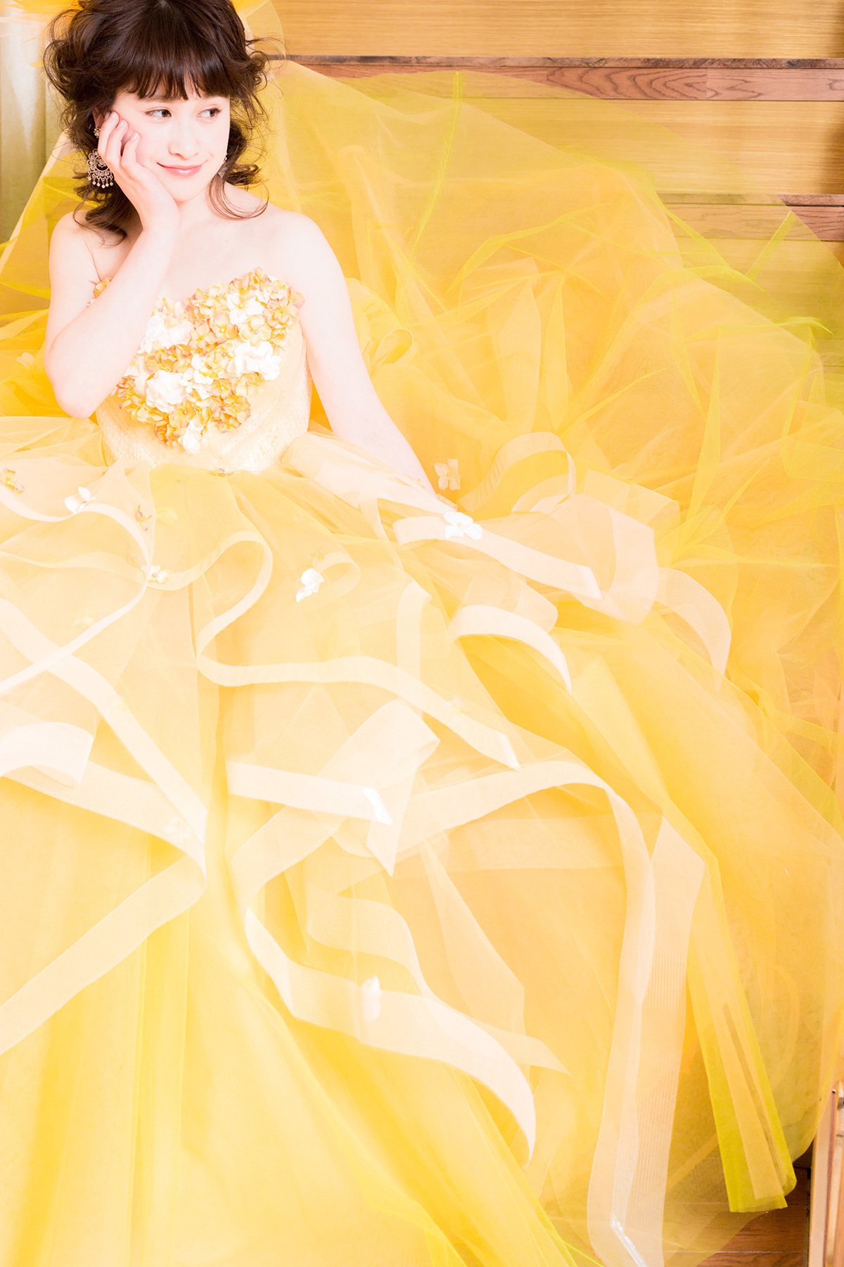 静岡市・富士市・沼津市のドレス専門店フィーノのカラードレス、THE HANY（ザ・ハニー）HY-47759（OrangeColette）の画像７