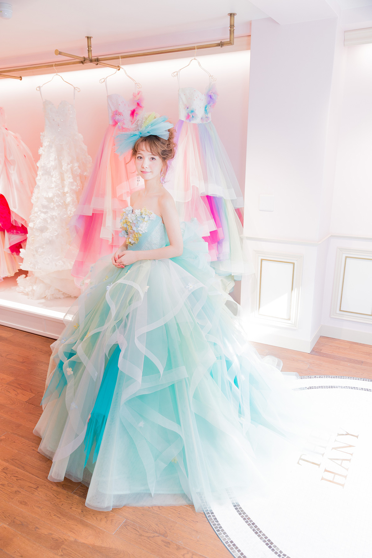 静岡市・富士市・沼津市のドレス専門店フィーノのカラードレス、THE HANY（ザ・ハニー）HY-47759（GreenColette）の画像４