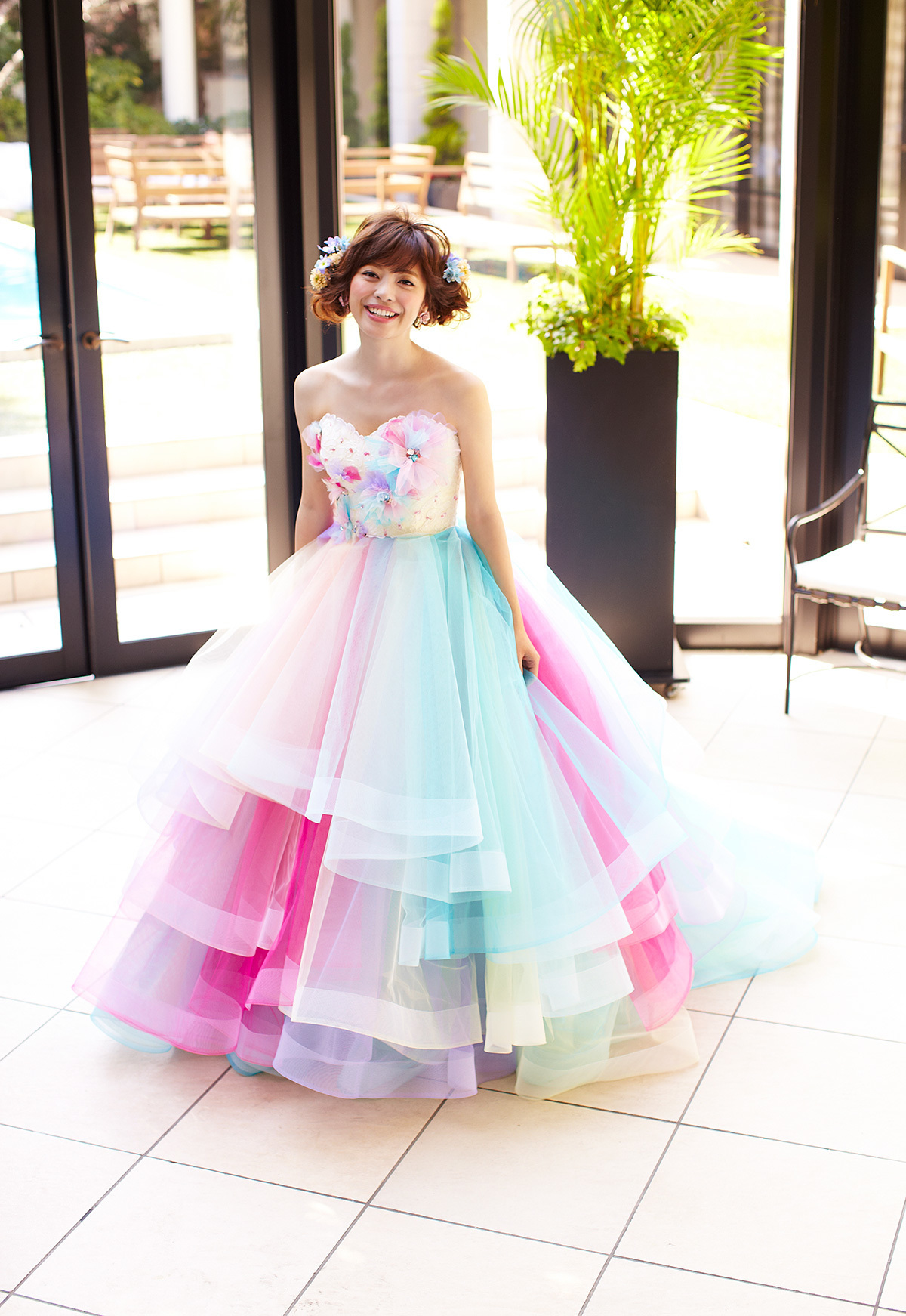 静岡市・富士市・沼津市のドレス専門店フィーノのカラードレス、THE HANY（ザ・ハニー）HY-47403（Chantal）の画像１