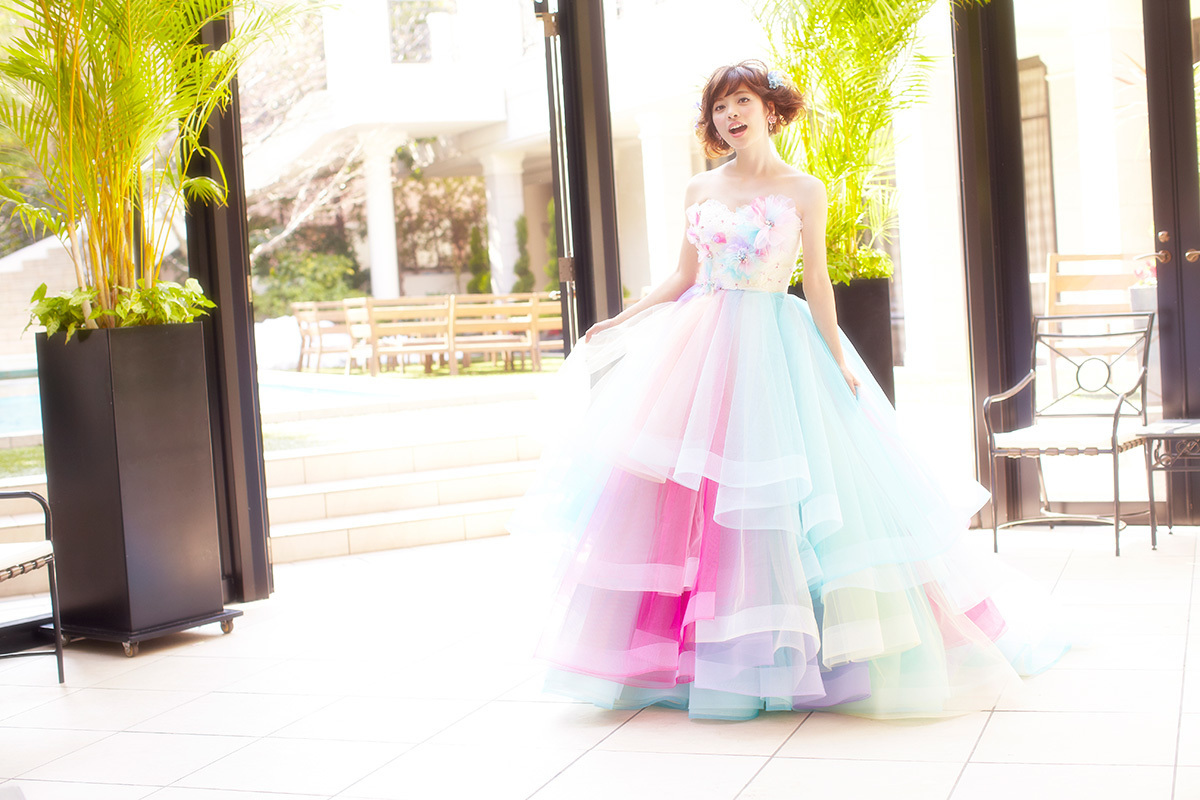 静岡市・富士市・沼津市のドレス専門店フィーノのカラードレス、THE HANY（ザ・ハニー）HY-47403（Chantal）の画像３
