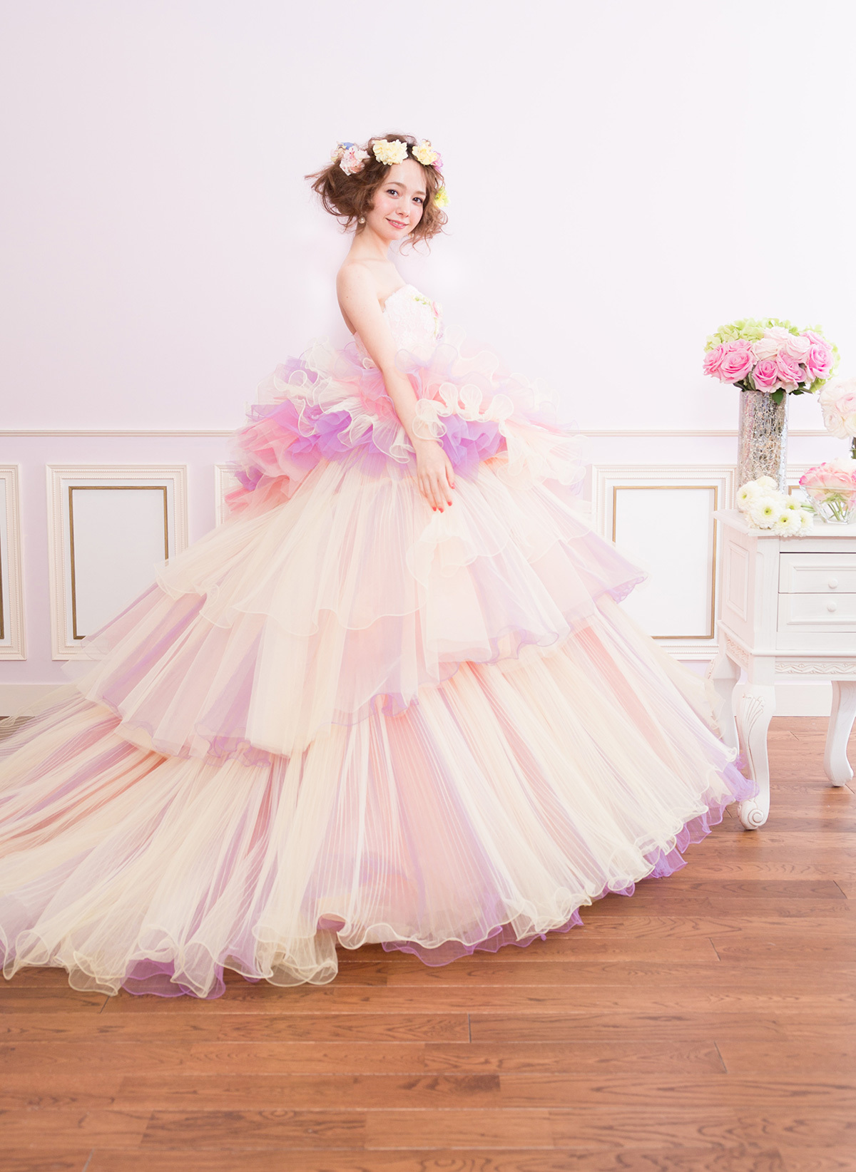 静岡市・富士市・沼津市のドレス専門店フィーノのカラードレス、THE HANY（ザ・ハニー）HY-47754（Marielle）の画像１