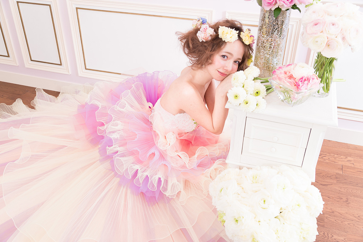 静岡市・富士市・沼津市のドレス専門店フィーノのカラードレス、THE HANY（ザ・ハニー）HY-47754（Marielle）の画像５