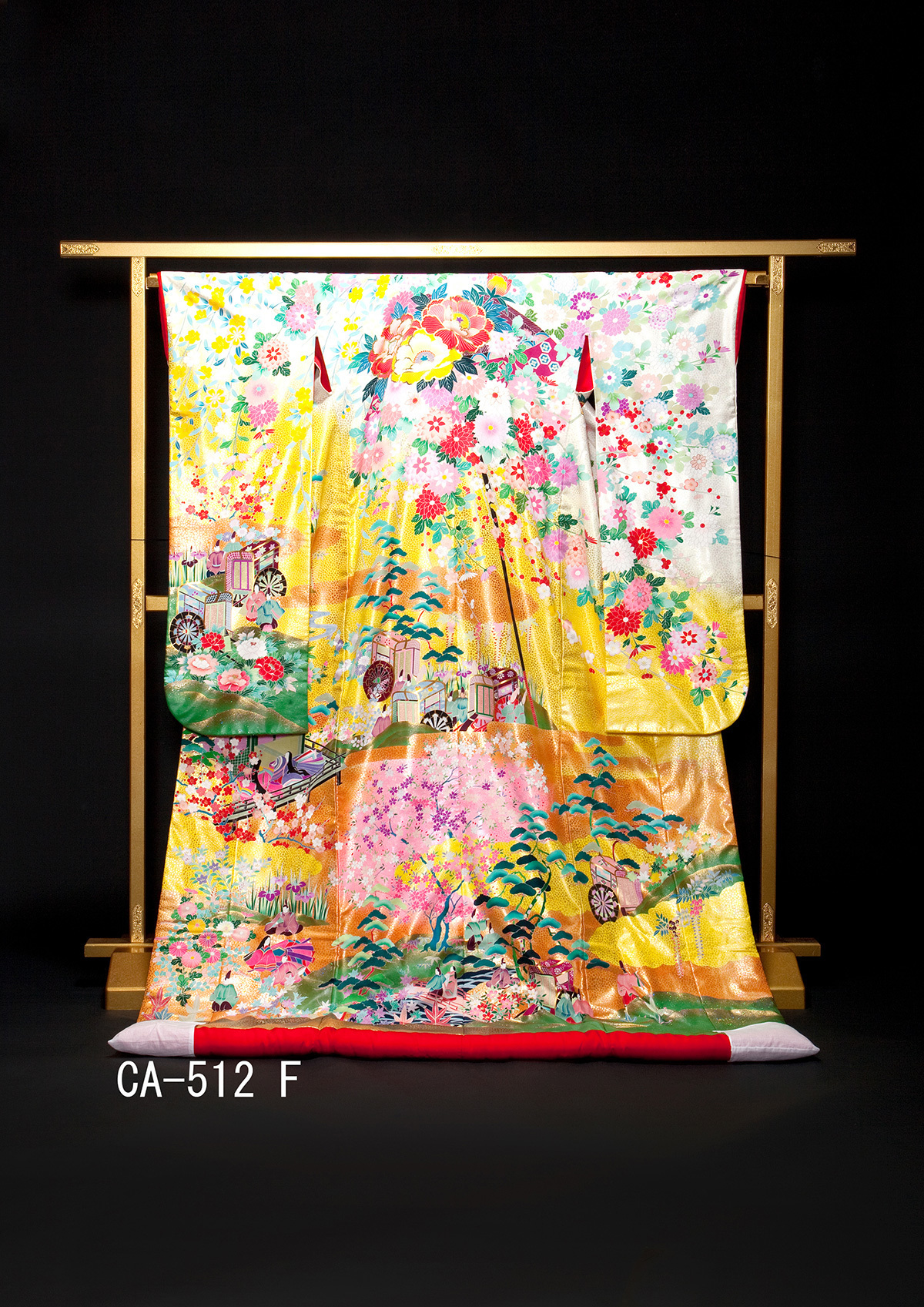 静岡市・富士市・沼津市のドレス専門店フィーノの和装、友禅・秋山章CA-512（綿宝のしめ）の画像