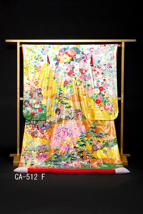 静岡市・富士市・沼津市のドレス専門店フィーノの和装、友禅・秋山章CA-512（綿宝のしめ）の画像