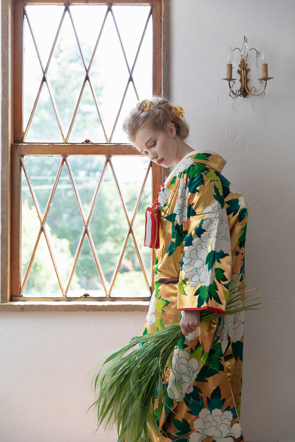 静岡市・富士市・沼津市のドレス専門店フィーノの和装、友禅・秋山章CA-93（百花の王）の画像１
