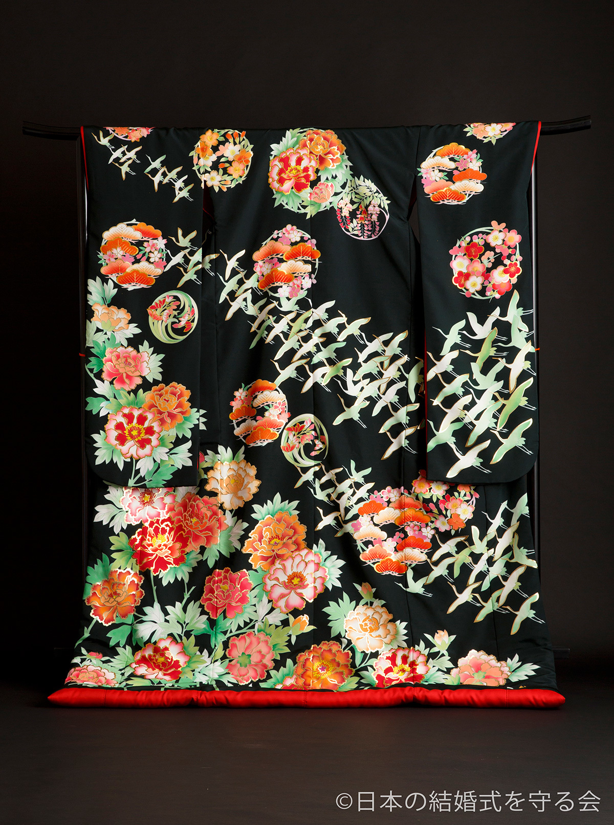 静岡市・富士市・沼津市のドレス専門店フィーノの和装、友禅・秋山章CA-3351（慶祥富貴）の画像１