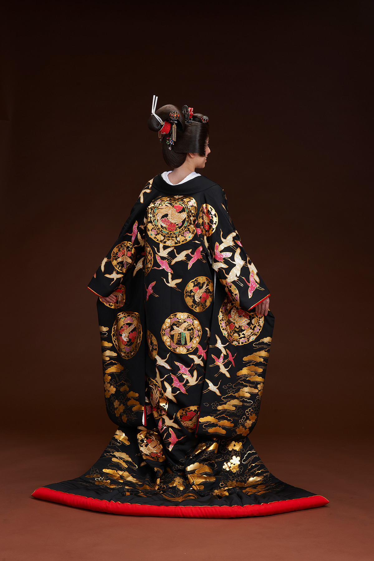 静岡市・富士市・沼津市のドレス専門店フィーノの和装、友禅・秋山章CA-602（天寿鵬）の画像２