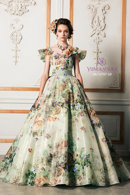 静岡市・富士市・沼津市のドレス専門店フィーノのカラードレス、桂由美AK-10707Gの画像