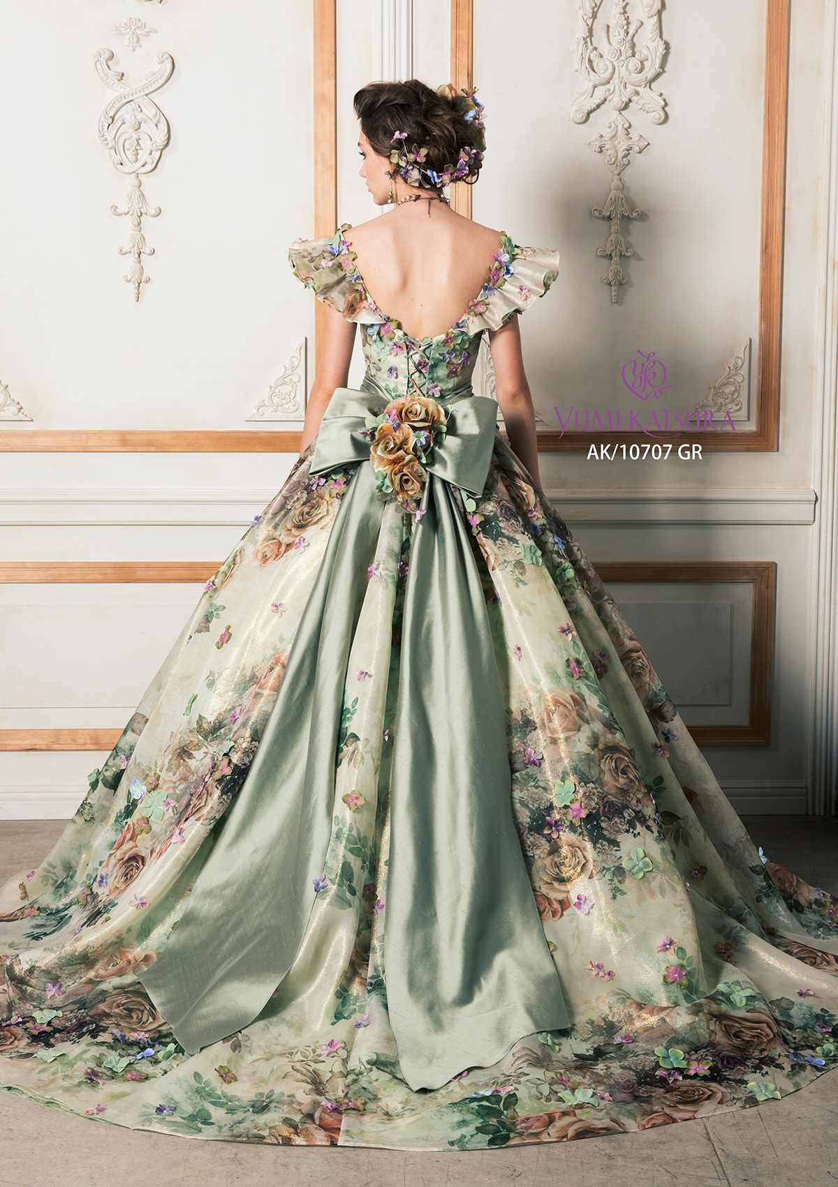静岡市・富士市・沼津市のドレス専門店フィーノのカラードレス、桂由美AK-10707Gの画像3