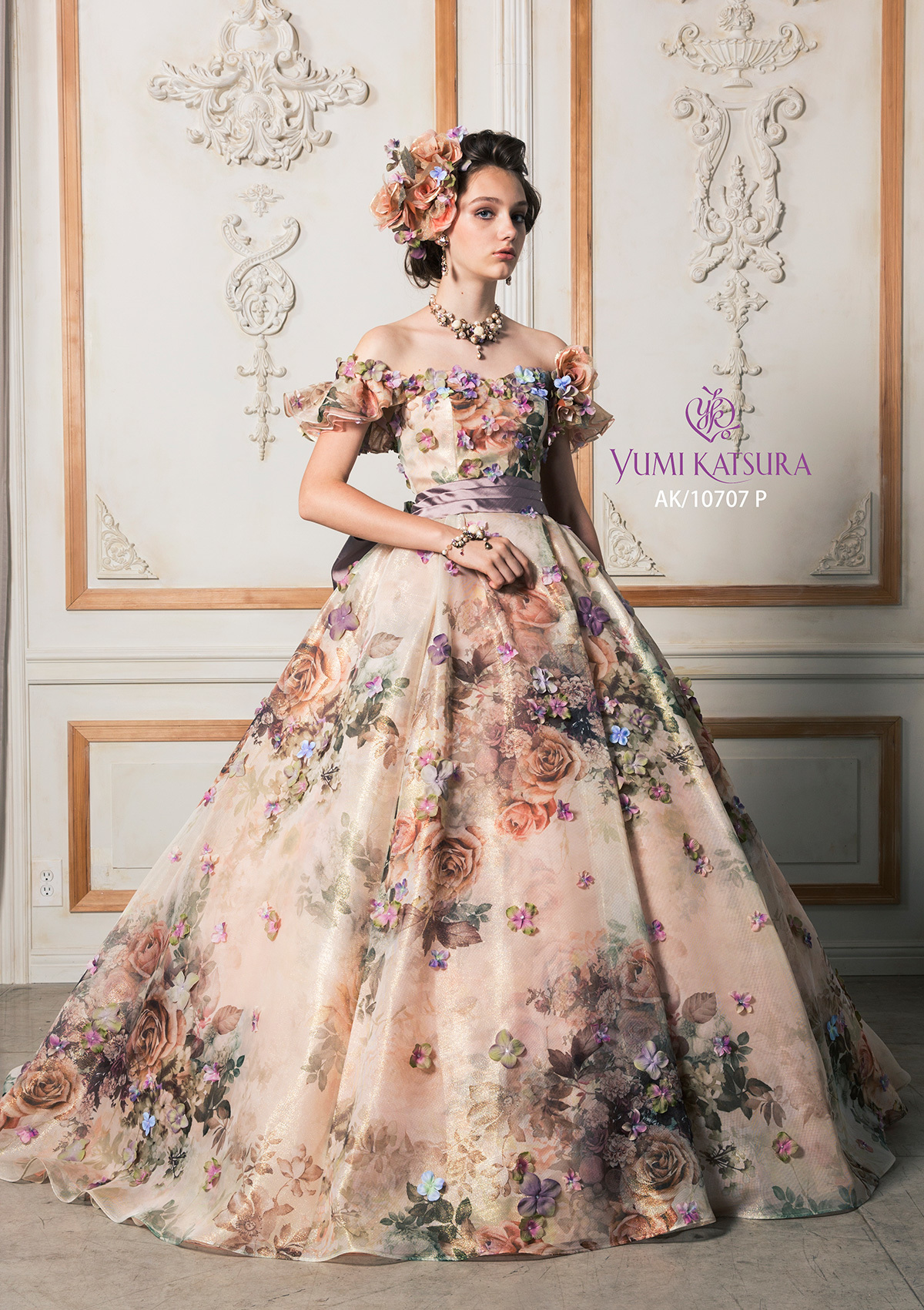 静岡市・富士市・沼津市のドレス専門店フィーノのカラードレス、桂由美AK-10707Pの画像1