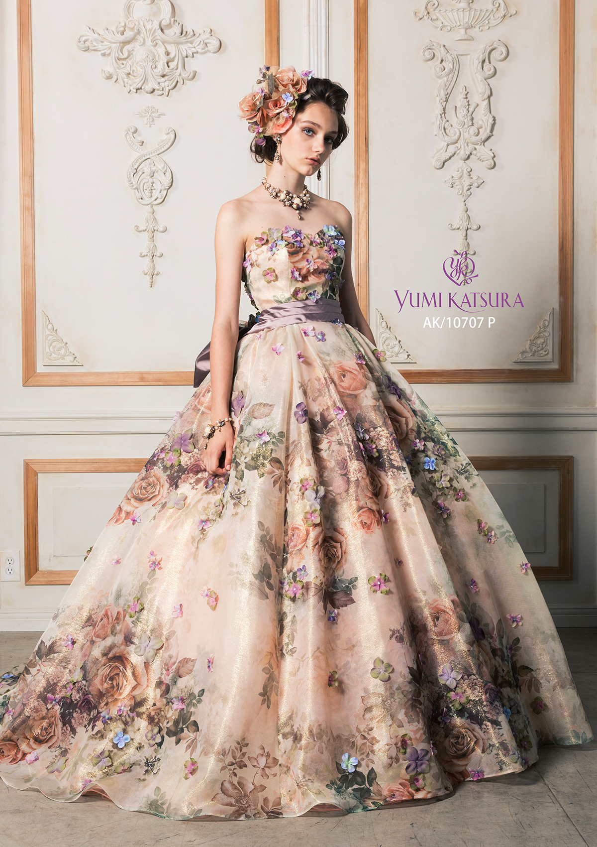 静岡市・富士市・沼津市のドレス専門店フィーノのカラードレス、桂由美AK-10707Pの画像2