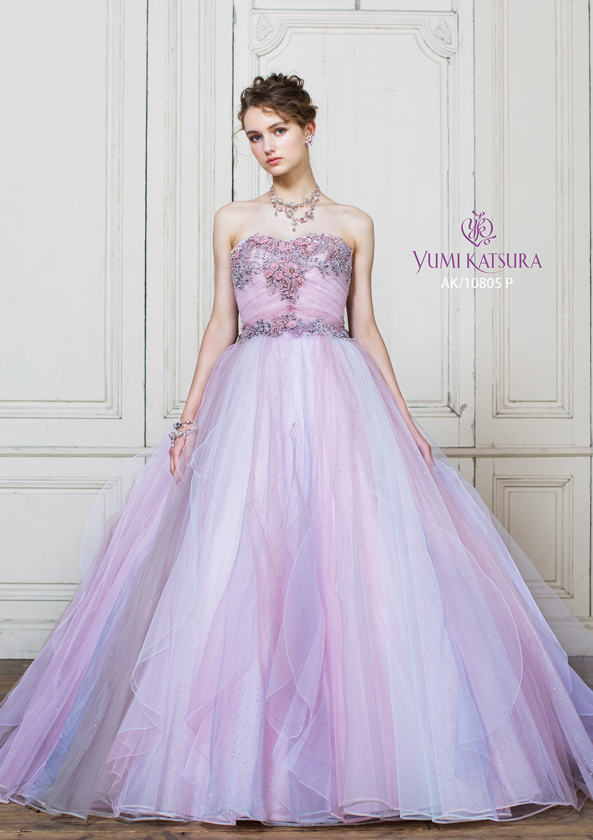 静岡市・富士市・沼津市のドレス専門店フィーノのカラードレス、桂由美AK-10805Pの画像1