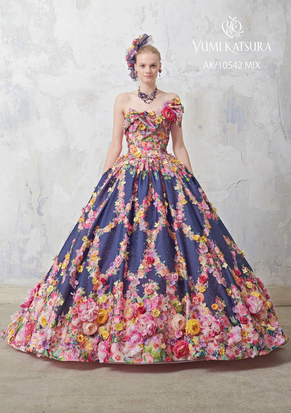 静岡市・富士市・沼津市のドレス専門店フィーノのカラードレス、桂由美AK-10542の画像1