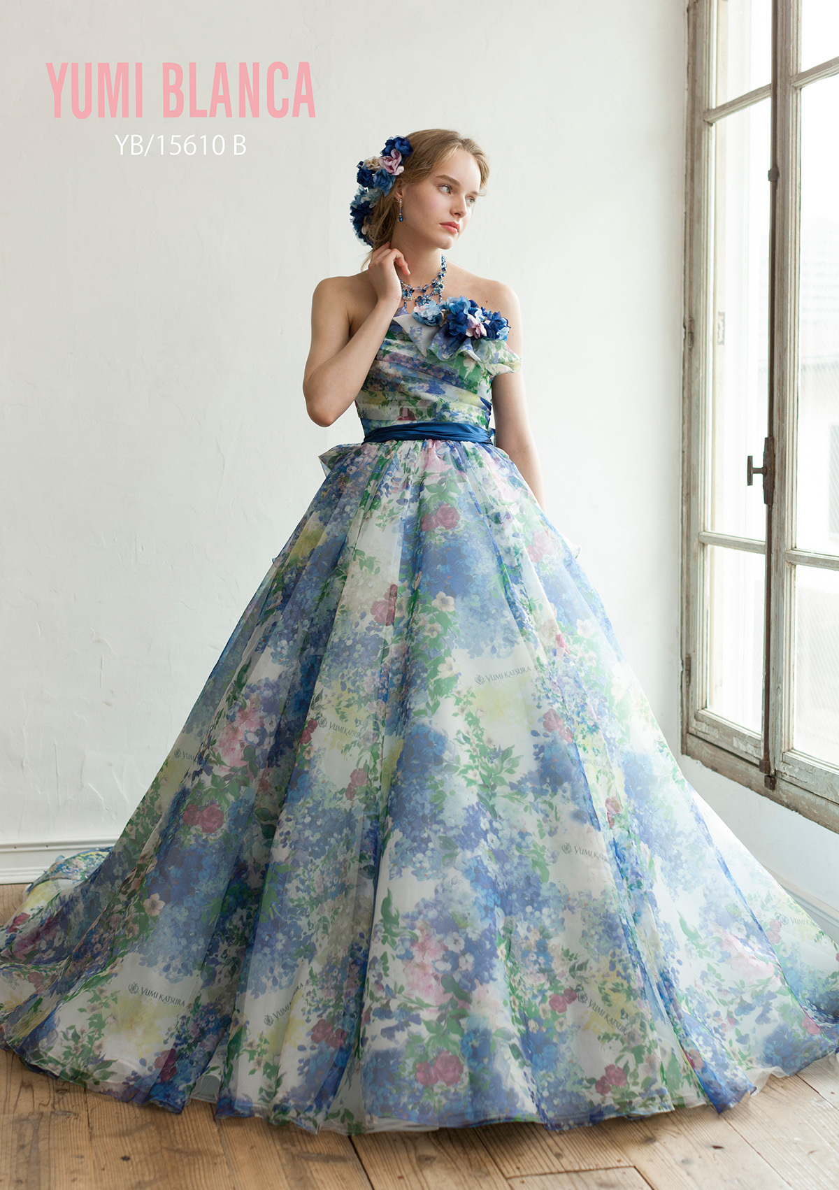 静岡市・富士市・沼津市のドレス専門店フィーノのカラードレス、桂由美YB-15610Bの画像1