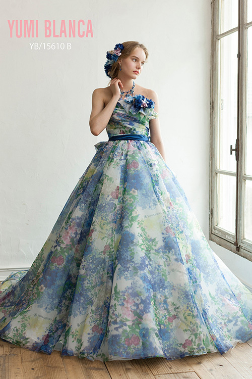 静岡市・富士市・沼津市のドレス専門店フィーノのカラードレス、桂由美YB-15610Bの画像