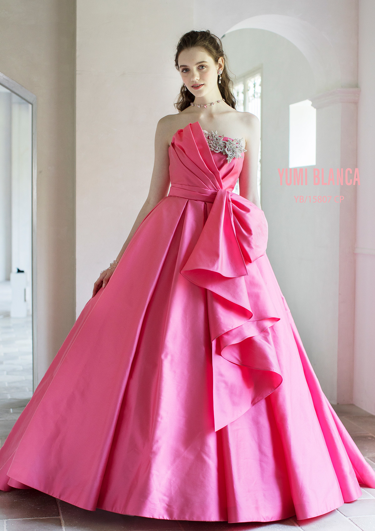 静岡市・富士市・沼津市のドレス専門店フィーノのカラードレス、桂由美YB-15807Pの画像1