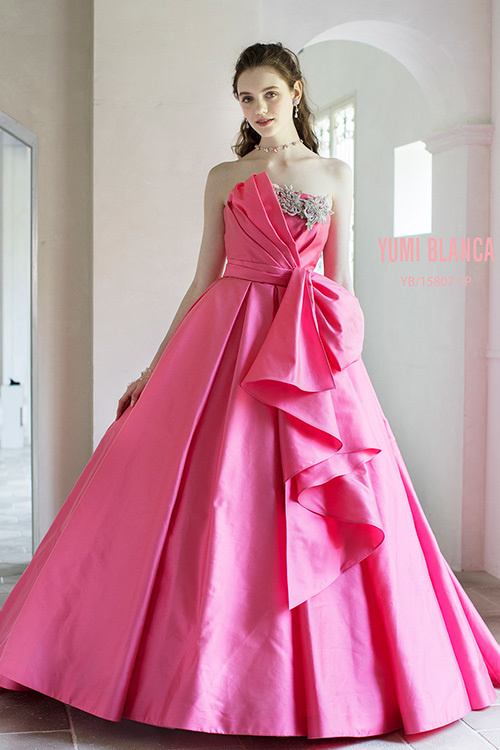 静岡市・富士市・沼津市のドレス専門店フィーノのカラードレス、桂由美YB-15807Pの画像
