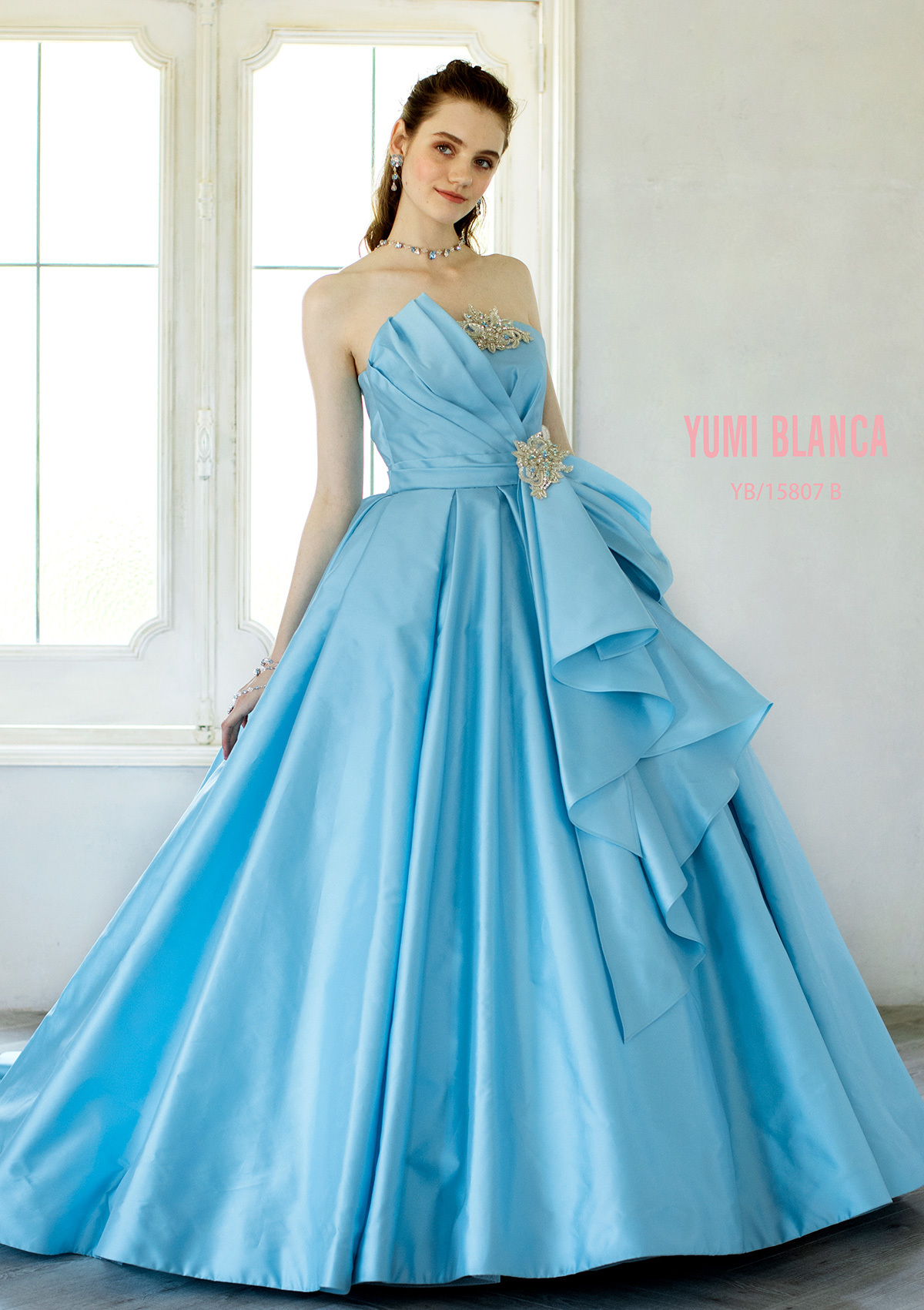 静岡市・富士市・沼津市のドレス専門店フィーノのカラードレス、桂由美YB-15807Bの画像1