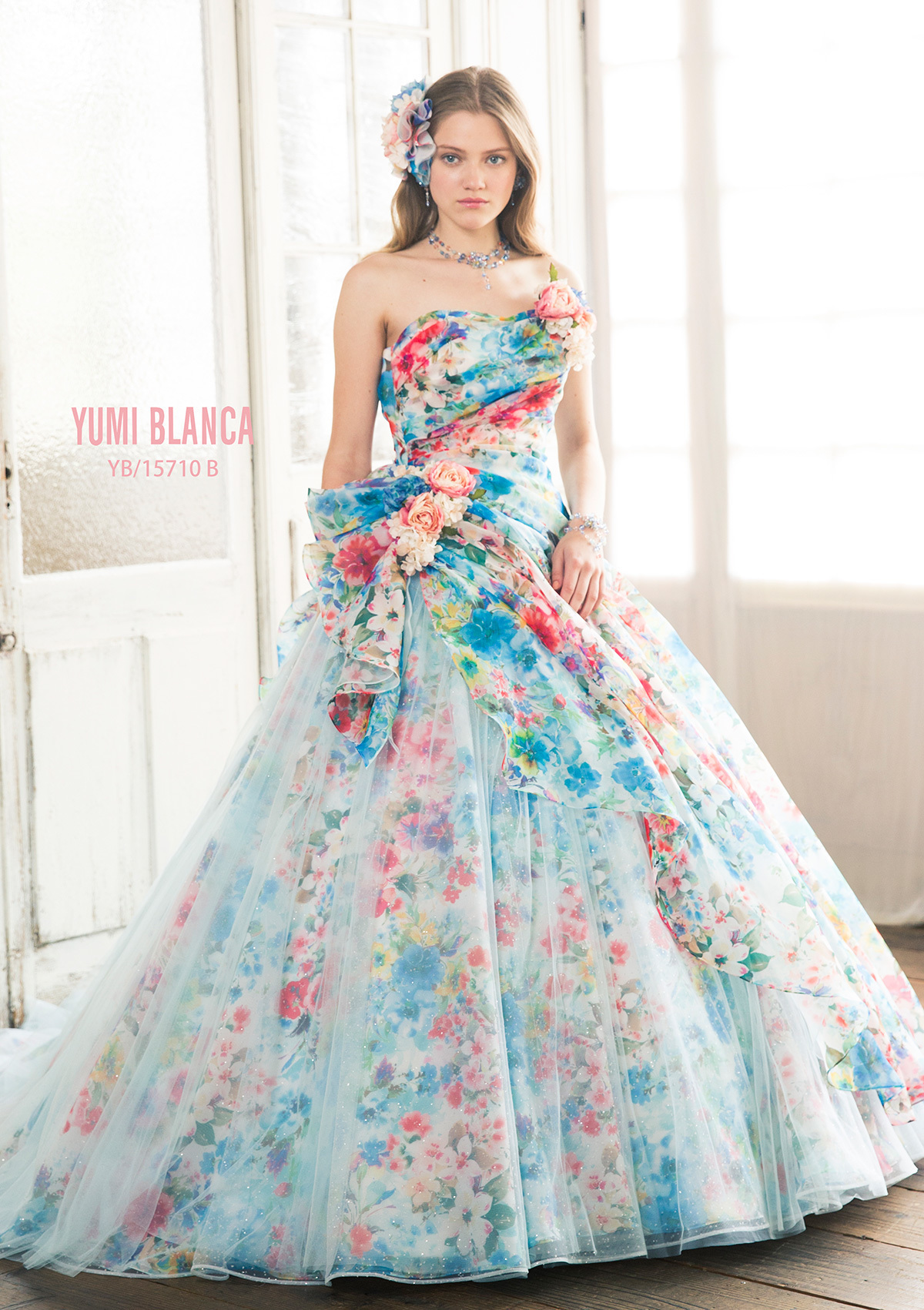 静岡市・富士市・沼津市のドレス専門店フィーノのカラードレス、桂由美YB-15710の画像1