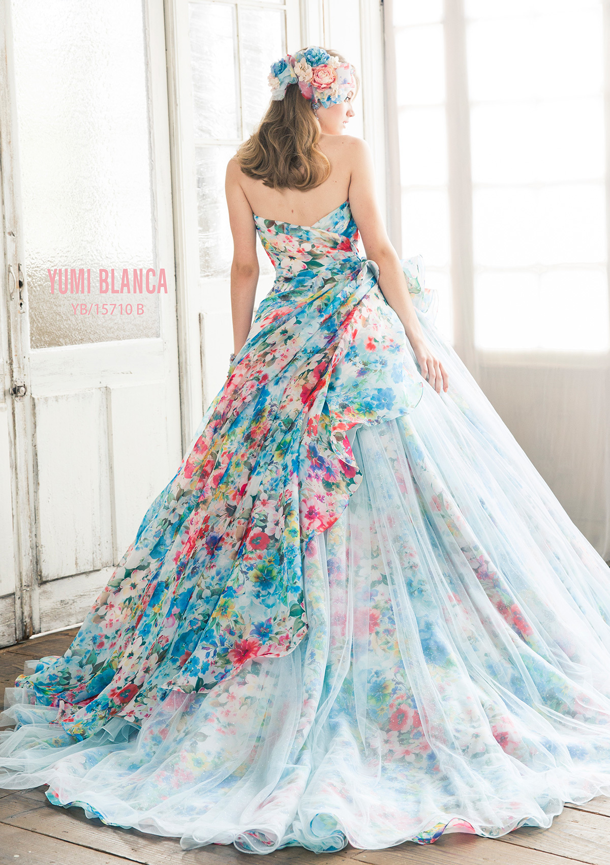 静岡市・富士市・沼津市のドレス専門店フィーノのカラードレス、桂由美YB-15710の画像2