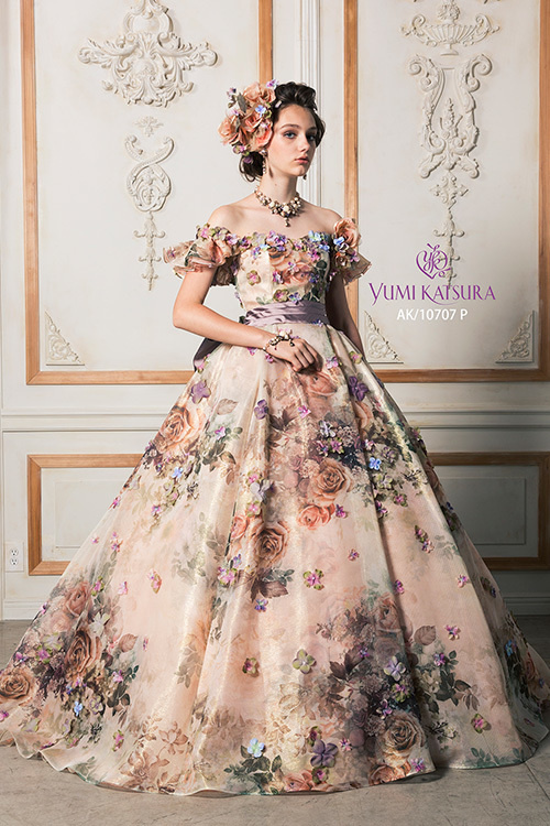 静岡市・富士市・沼津市のドレス専門店フィーノのカラードレス、桂由美AK-10707Pの画像