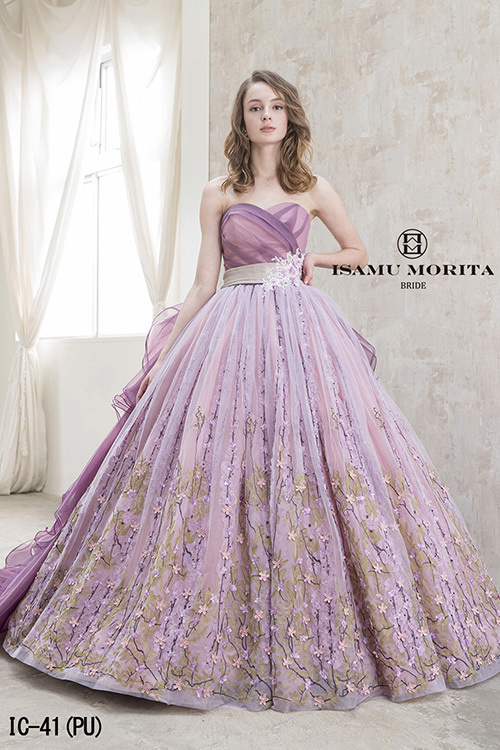 静岡市・富士市・沼津市のドレス専門店フィーノのカラードレス、イサムモリタIC-41の画像