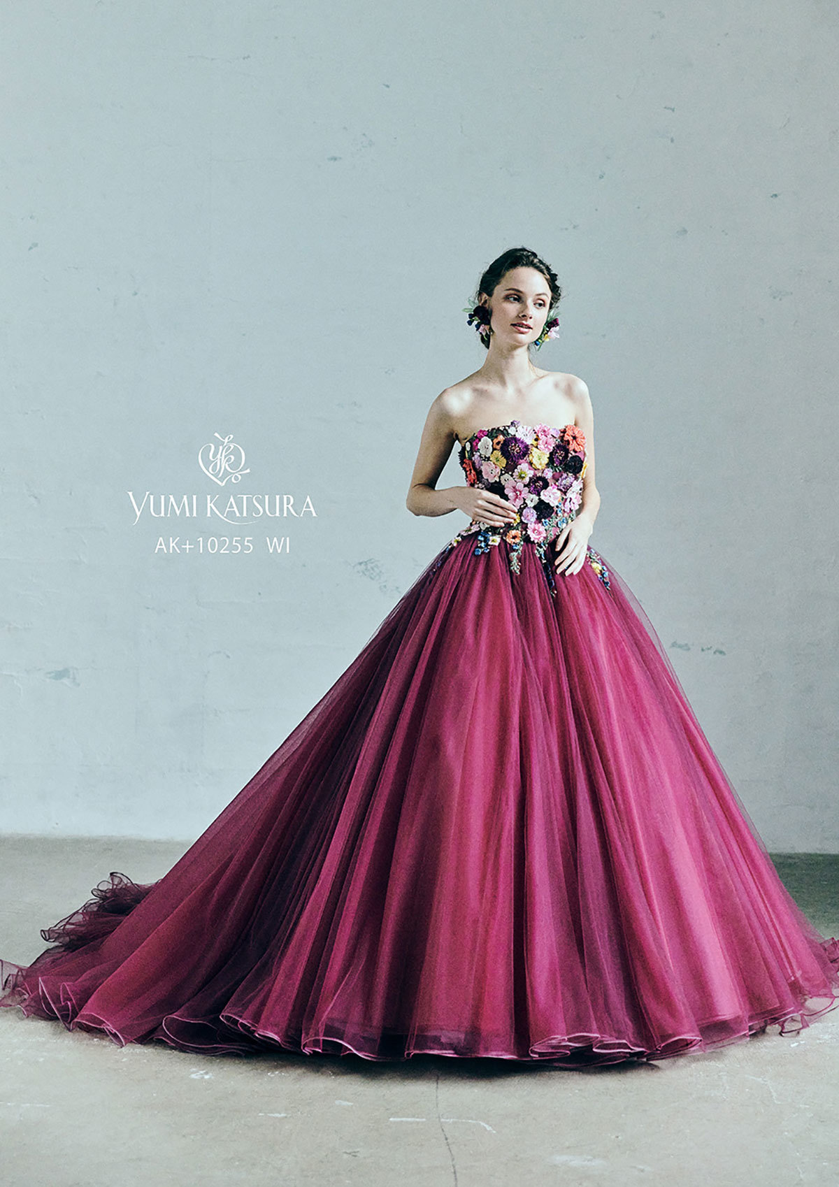 静岡市・富士市・沼津市のドレス専門店フィーノのカラードレス、桂由美AK-10255WIの画像3