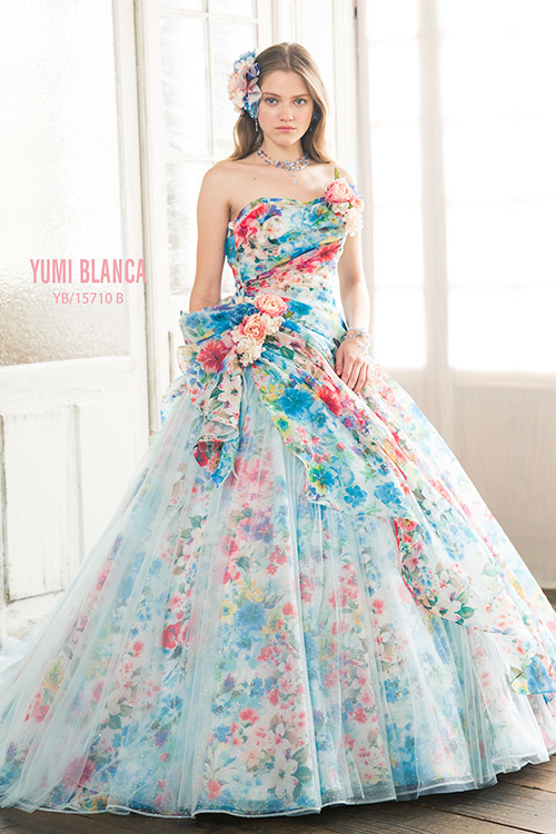 静岡市・富士市・沼津市のドレス専門店フィーノのカラードレス、桂由美YB-15710の画像
