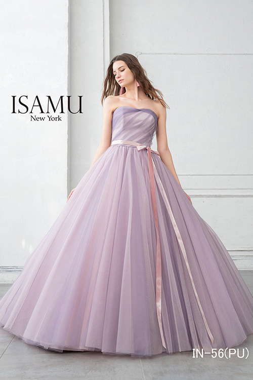 静岡市・富士市・沼津市のドレス専門店フィーノのカラードレス、イサムモリタIN-56PUの画像
